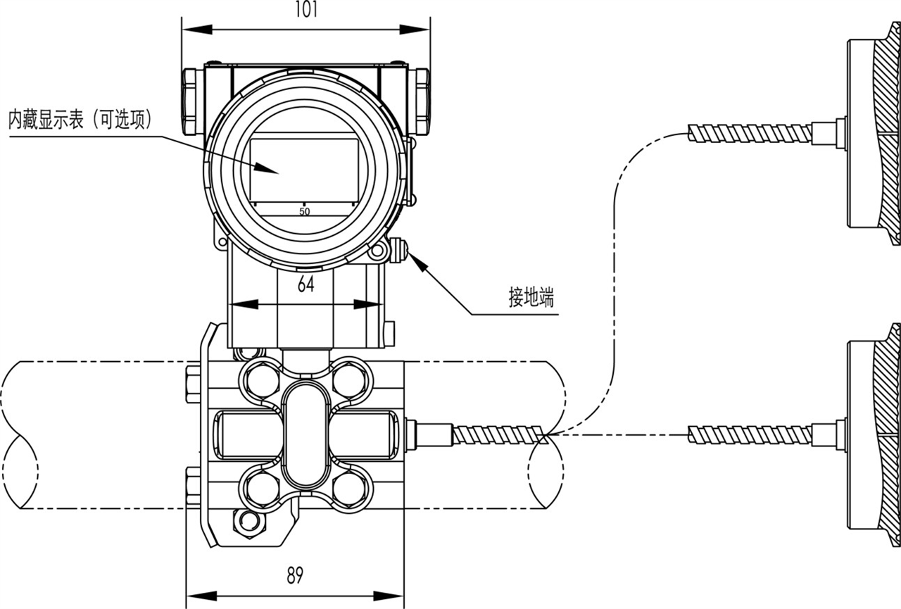 简述差压变送器工作原理?