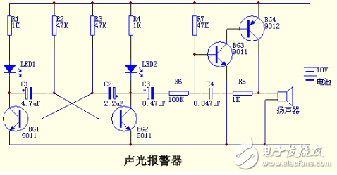 聚光灯原理图