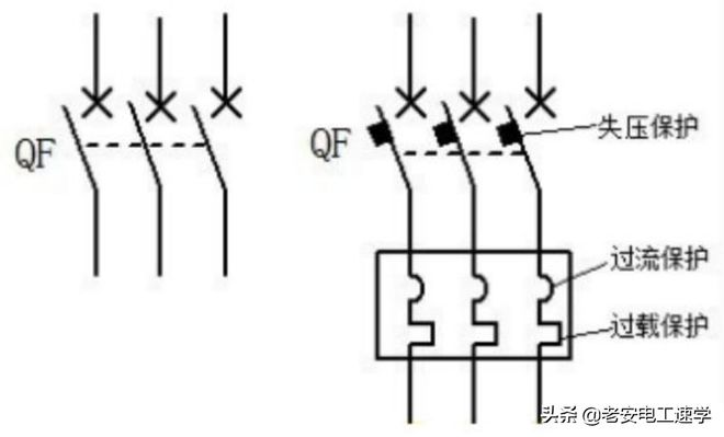 低压断路器的功能及工作原理，与刀开关的比较