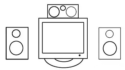 音箱喇叭简笔画